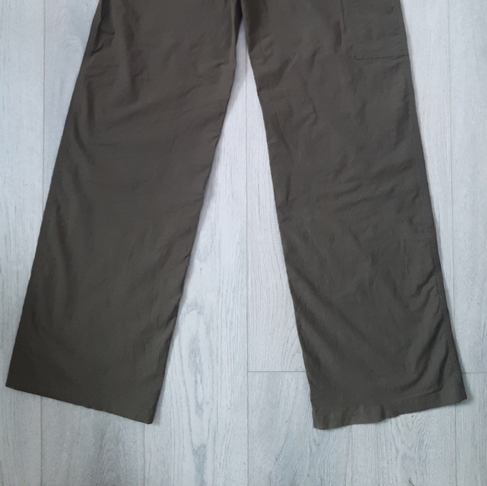 Vuori Getaway Carpenter Pants Womens Small Green High Rise Wide Leg Fit - Picture 8 of 8